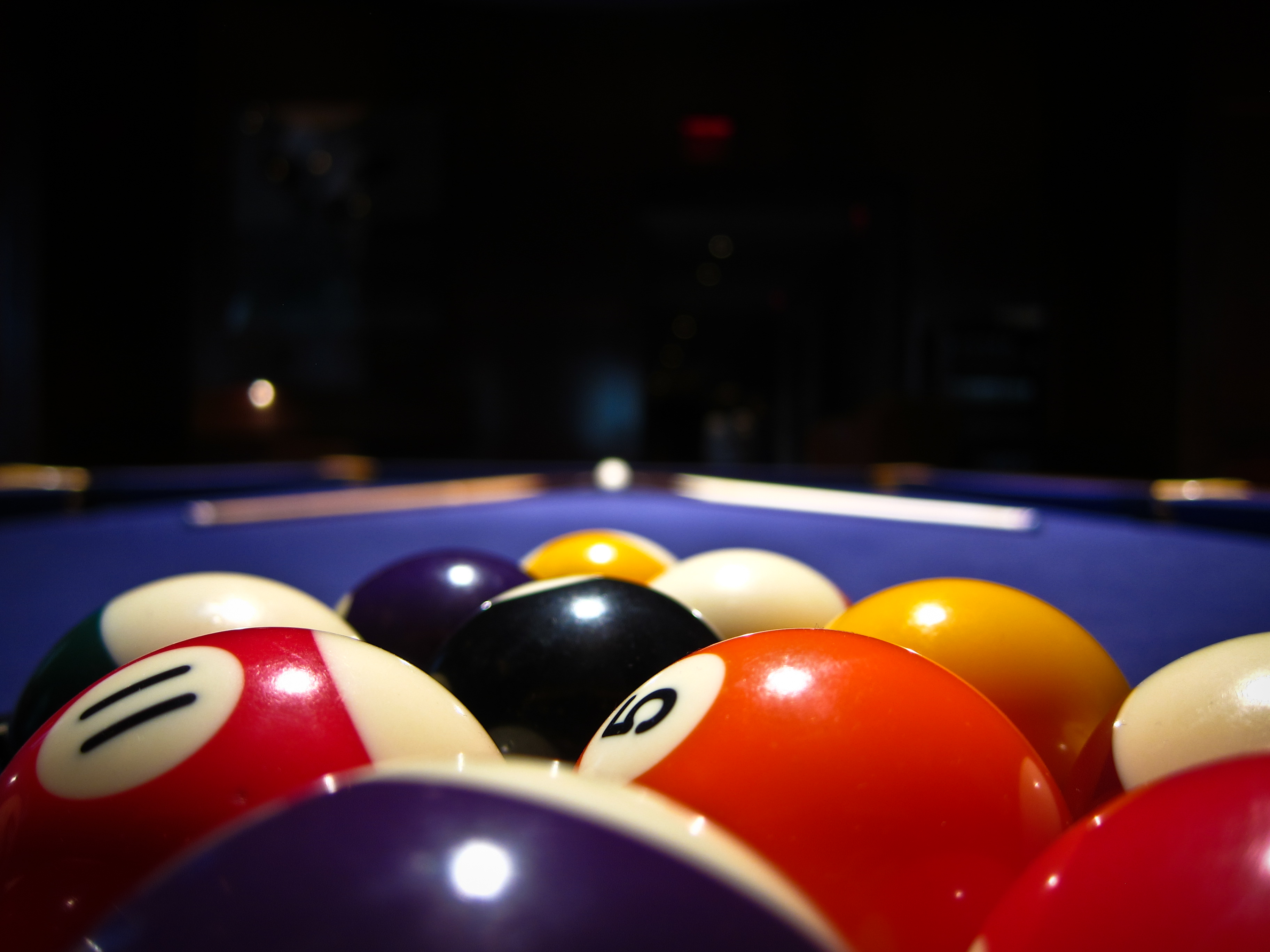 Pool balls background